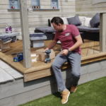 Wire balustrade install