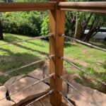 Wire balustrade corners