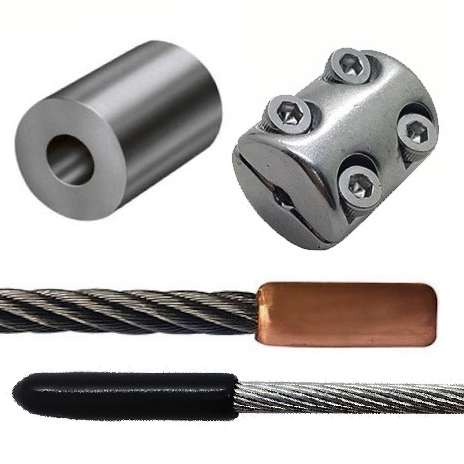 Steel Wire Rope End Crimp Stops, Steel Wire Rope