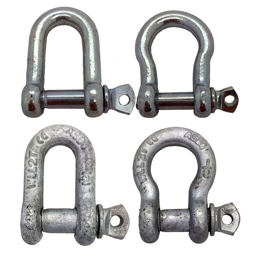 Galvanised Steel Mooring Shackles 