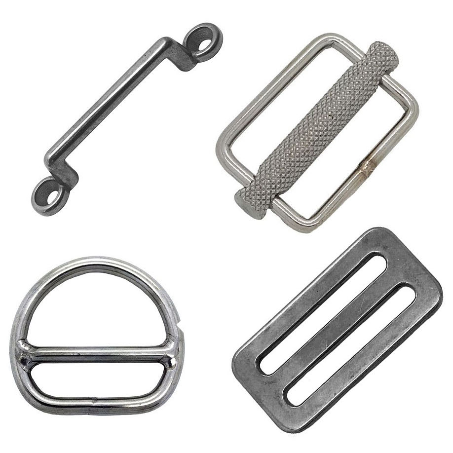 thumbnail image 2 of X3 Recaro Stainless Seat Base Webbing Strap Clip Hooks – 304 Grade, UK Made, For LS LX LSB LSC 2 of 6
