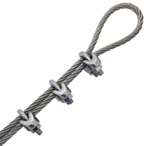 3MM Wire Rope Grips x10 