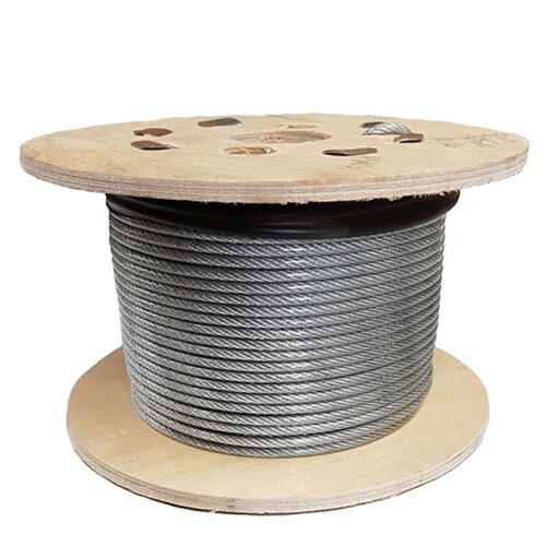 Clear Coated PVC Galvanised Steel Wire Rope 1.5mm - 6mm