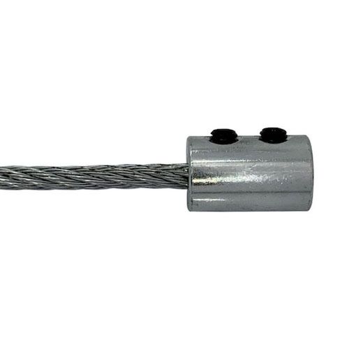 6mm BZP Steel Wire Rope End Stop, Garage Cable Wire Rope