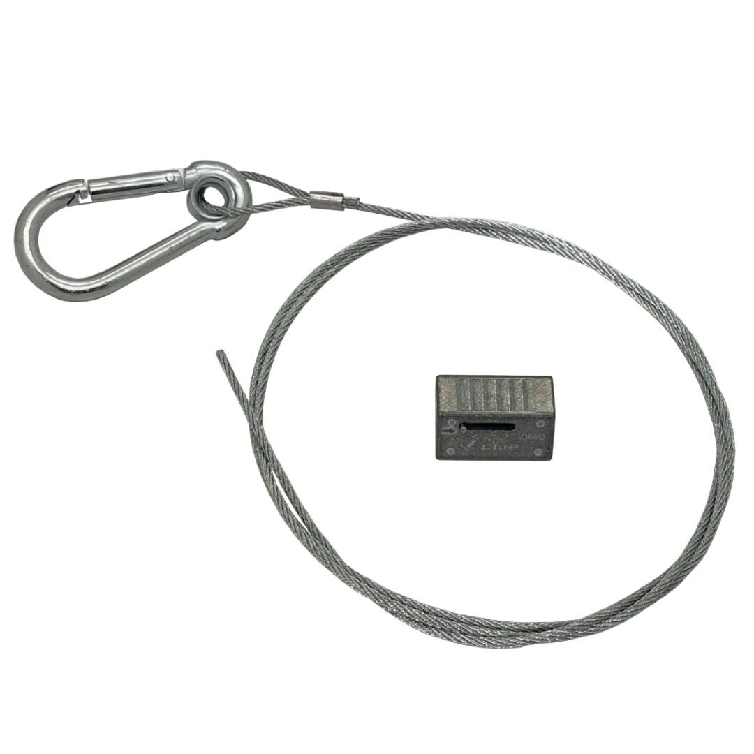 Wire Rope Sign Hanging Kit with Snap Hook 2mm x 1000 mm Length