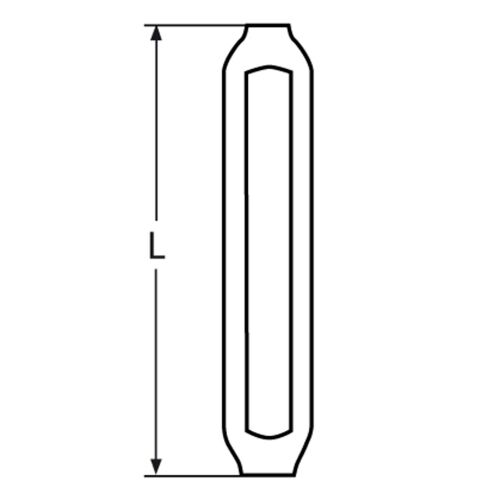 2 Pack Turnbuckle 5/16 M8 304 Stainless Steel Turnbuckle 2100 Lbs
