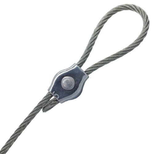 5mm Stainless Steel Simplex Wire Rope Grips | GS Products