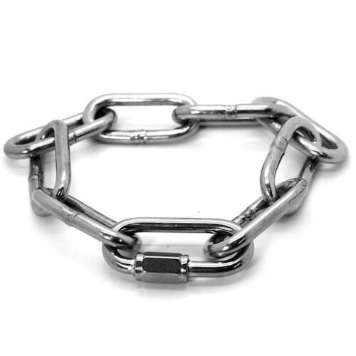 4mm Stainless Steel Short Link Chain DIN 766 - Per Meter - A4 - AISI 316