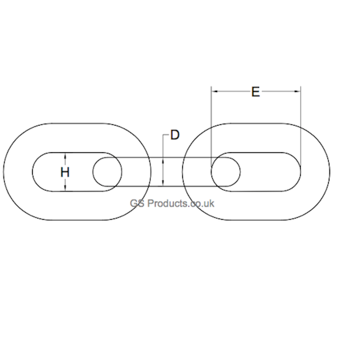 X2 6MM Galvanised Commercial Dee Shackles - Chain Connector Caravan Tether