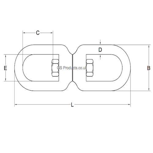 thumbnail image 2 of Stainless Steel Swivel Eye And Eye, SwivelS018 - YCH Ind., Corp 2 of 14