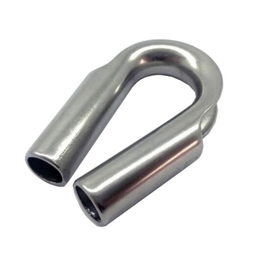 thumbnail image 2 of JY-MARINE 316 Stainless Steel Tube Thimble - Heavy Duty Wire Rope Protection (2 Pack, M12) 2 of 12