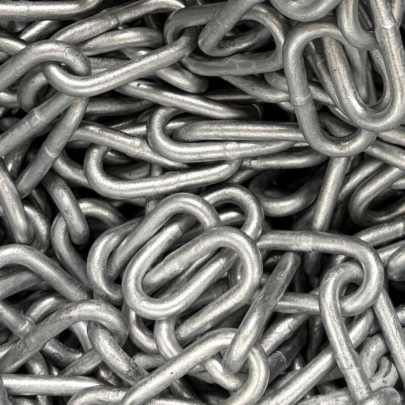 10mm Galvanised Steel Long Link Chain Din 763 | GS Products