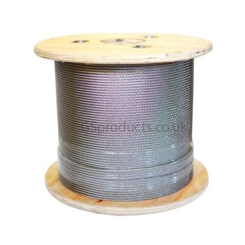 6mm Stainless Steel Wire Rope - 7 X 19 Strand
