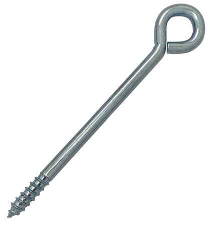 100mm BZP Wood Screw in Vine Eye Bolt
