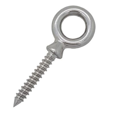 5mm x 30mm Stainless Steel Woodscrew Lag Thread Eye Bolt