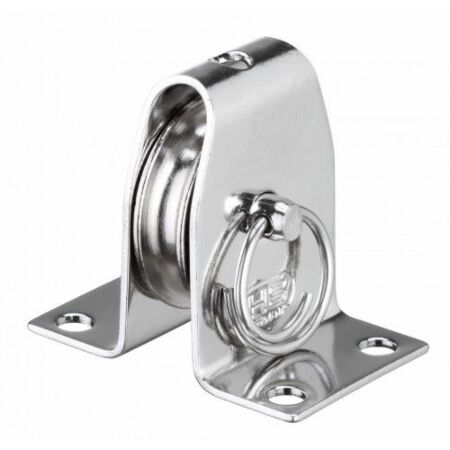 Stainless Steel Stand Up Pulley Block with Removable Wheel