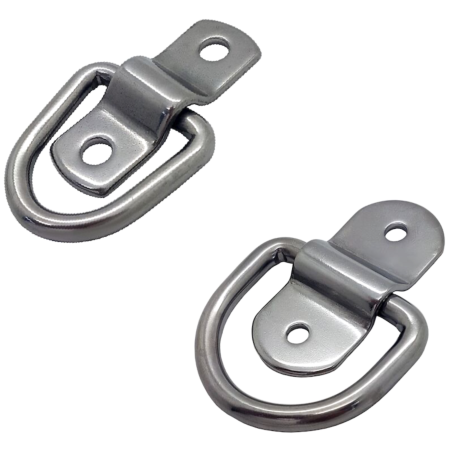 Stainless Steel Lashing Ring on Plate 