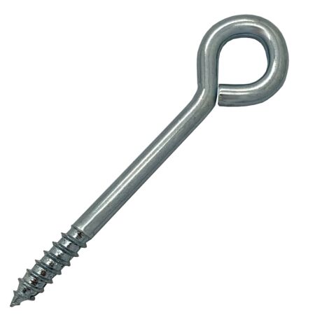 BZP Steel Wood Screw in Vine Eyes