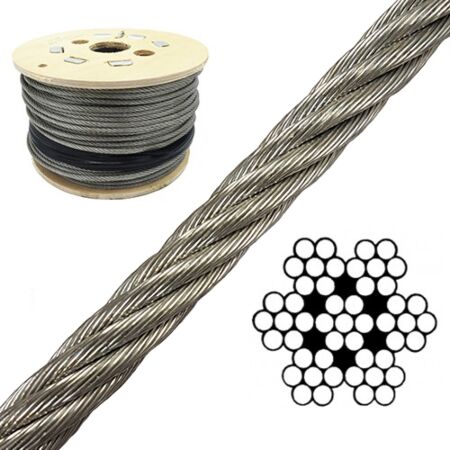 3mm 7x7 Galvanised Steel Wire Rope 100 Meter Value Reel