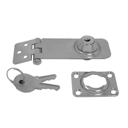 Hasp and staple locking 2 keys