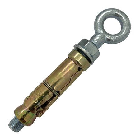 BZP Steel Eye Bolt with Sleeve Fixing Anchor