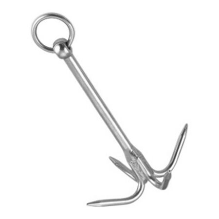 240mm Stainless Steel 4 Prong Grapnel Anchor