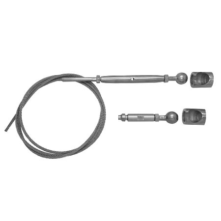 DIY Stainless Steel Wire Rope Balustrade Ball and Socket Run