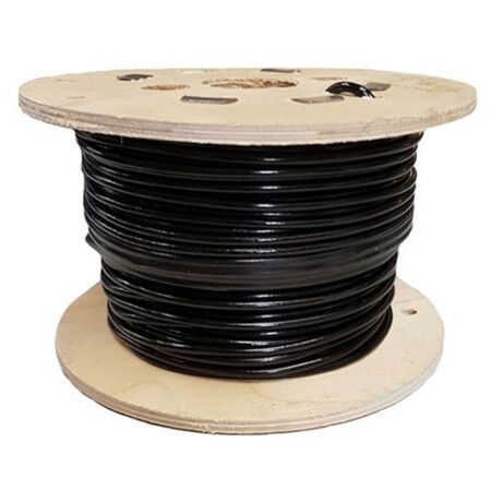 Black Coated PVC Galvanised Steel Wire Rope 6x19fc