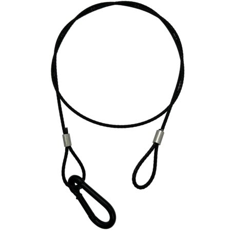 Blackened steel safety cable bond