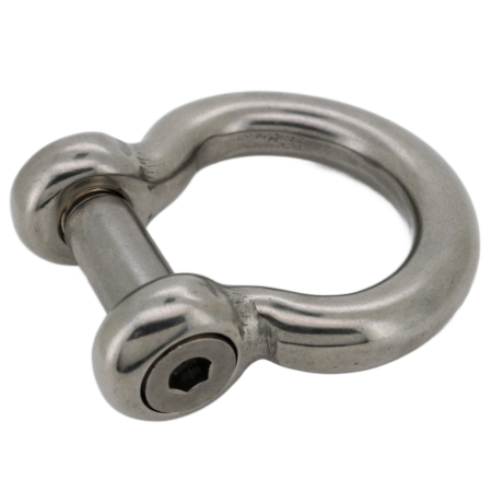 STAINLESS STEEL BOW SHACKLE FLUSH HEX PIN 6MM 8MM 10MM 12MM