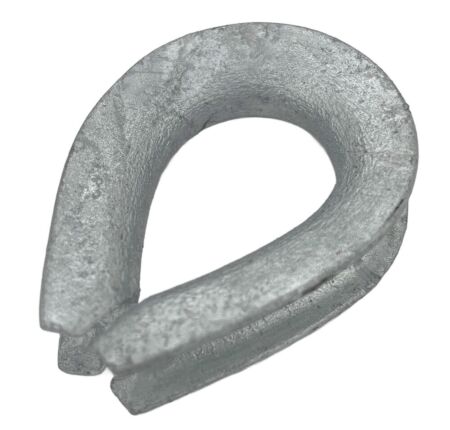 BS 464 galvanised steel wire rope thimble 6mm - 24mm ropes