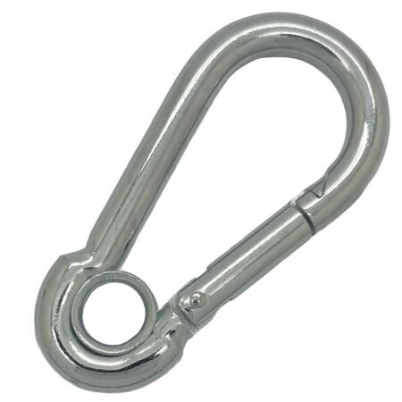 BZP steel eyelet carbine snap hook