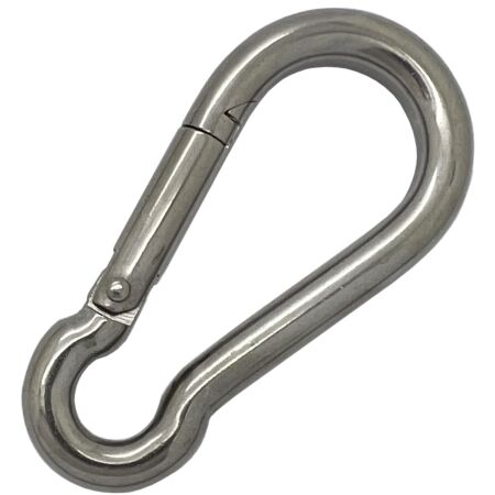 Stainless steel carbine snap hook spring hook