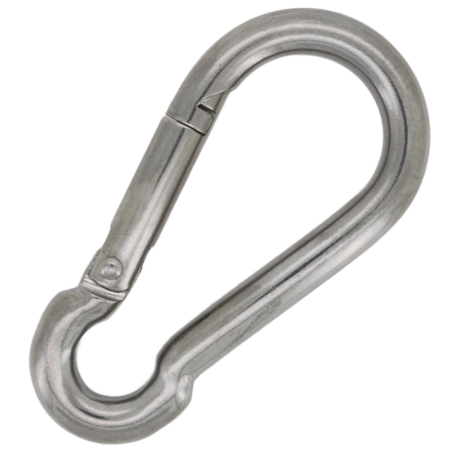 Stainless steel carbine snap hook spring hook