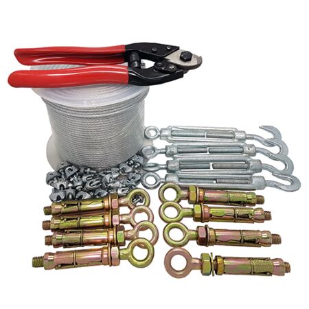 30 meters of Catenary Steel Wire Rope Kit