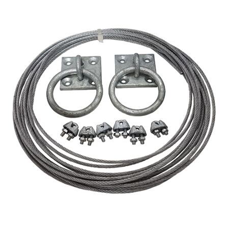 20m Galvanised Steel Wire Rope Catenary Kit