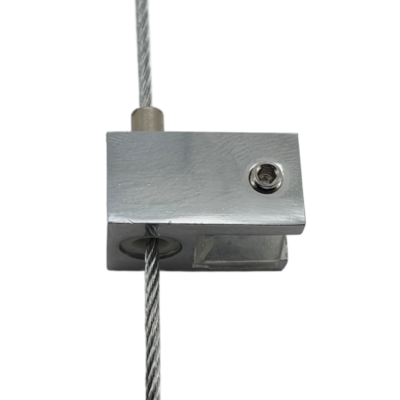 Wire Display System - Square Vertical Clamp