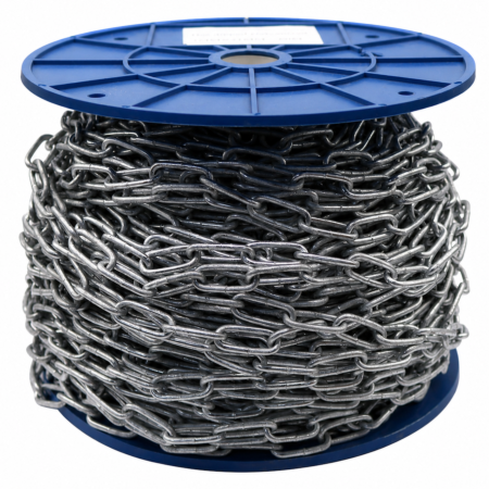 Hot dipped galvanised chain on reel