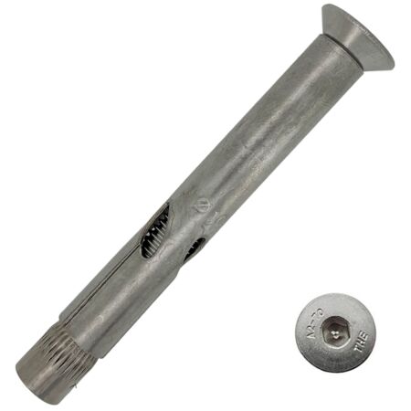 Stainless steel countersunk sleeve anchor