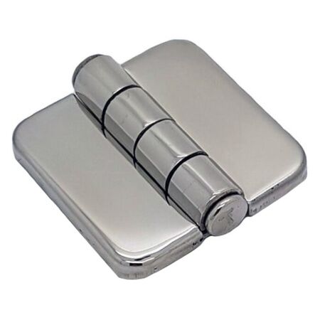 36mm x 36mm Stainless Steel Square Hinge with Cover Caps