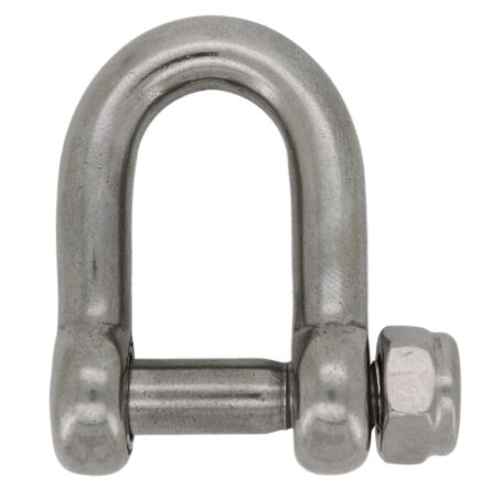 Stainless steel nyloc locking d shackle lock nut 5mm - 10mm