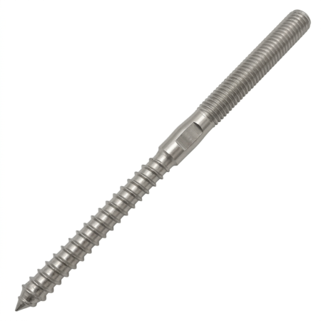 4mm 5mm 6mm 8mm 10mm stainless dual thread terminal woodscrew and metric