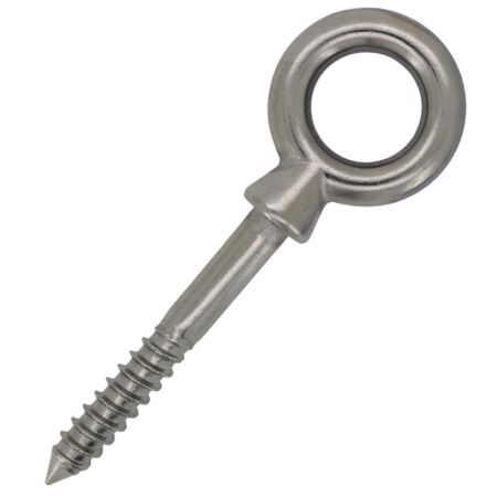 12mm x 120mm Stainless Steel Wood Screw Lag Thread Eye Bolt 