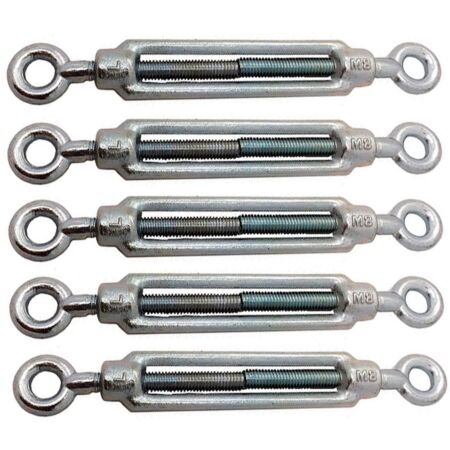 5 Pack of 10mm BZP Eye/Eye Straining Screw Turnbuckles