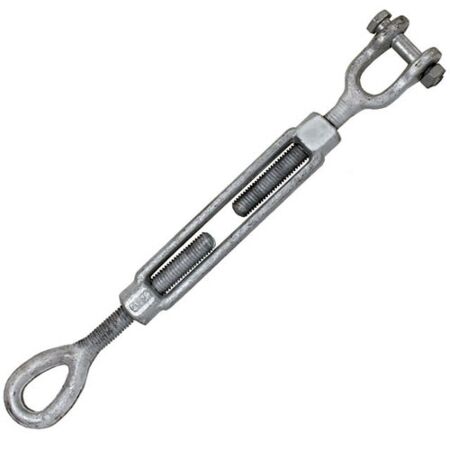 5/16" Eye/Jaw Galvanised Turnbuckle