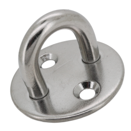 Stainless steel round eye plate deck eye