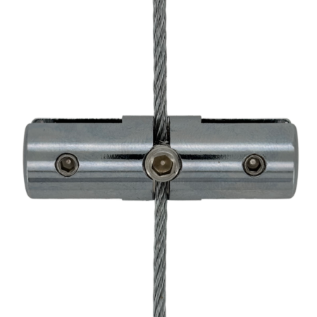 Wire Display System - Round Double Fixed Clamp