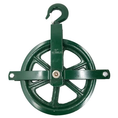 Green gin pulley block