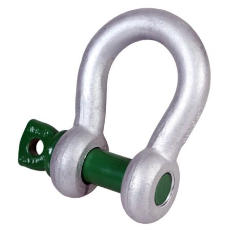 2 TONNES GREEN SCREW PIN SAFETY BOW SHACKLE