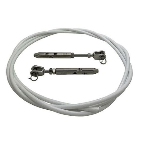 5m Stainless Steel Boat Safety Wire Rope Guard Rail Kit